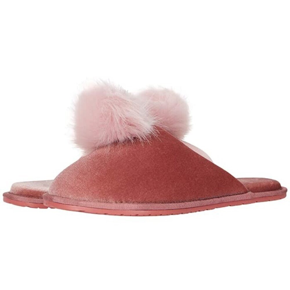 Faryl by Farylrobin Clarissa Women's US 7 Pink Pom Embellished Slippers JOBB1631